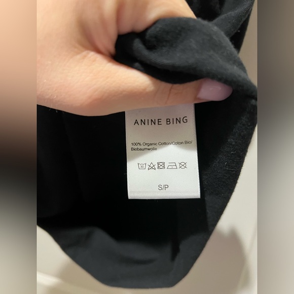 Anine Bing Tanner Black Shoulder Pad Dress Size S - Picture 8 of 9